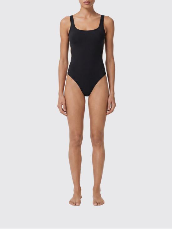 26SS 버버리 체크 트리밍 수영복 8122477 Black