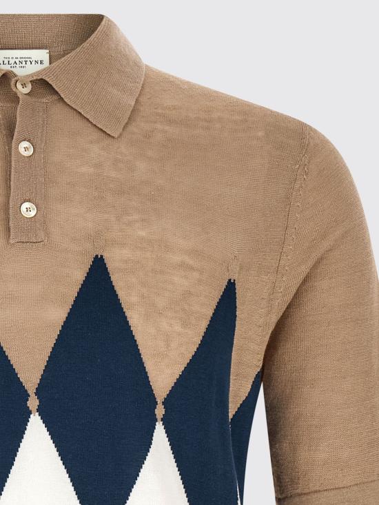 26SS 발렌타인 폴로 티셔츠 B2W02614L20 94141 Beige - BALLANTYNE