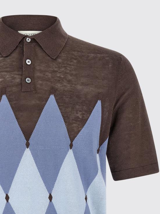 26SS 발렌타인 폴로 티셔츠 B2W02614L20 94524 Brown - BALLANTYNE