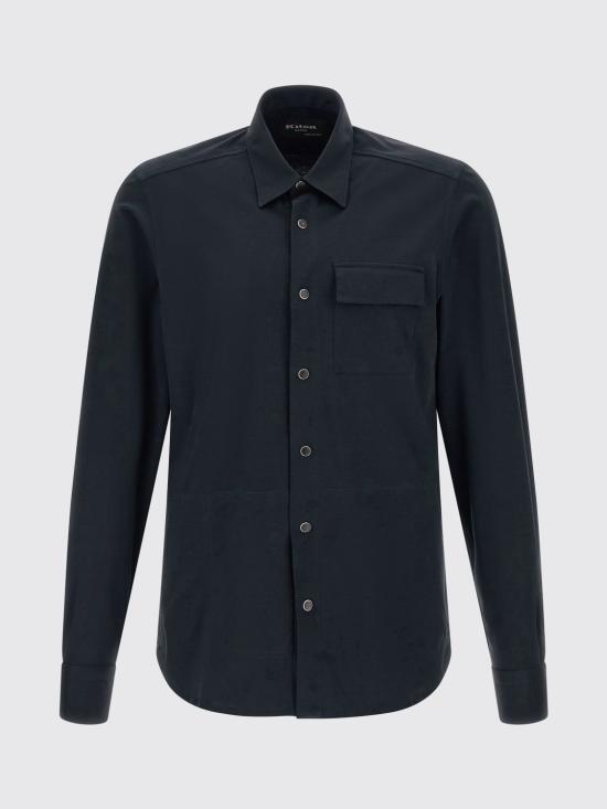 26SS 키톤 긴팔 셔츠 UMCBUBAK06R49 1100 Blue - KITON