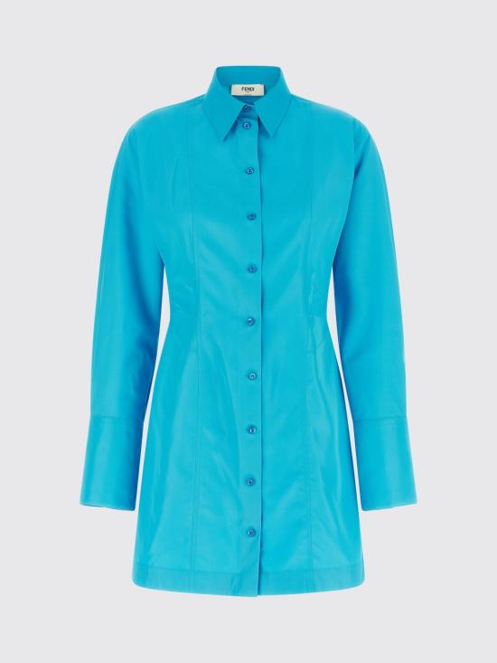 26SS 펜디 롱 원피스 FDD537AW9B F1W0L Blue - FENDI