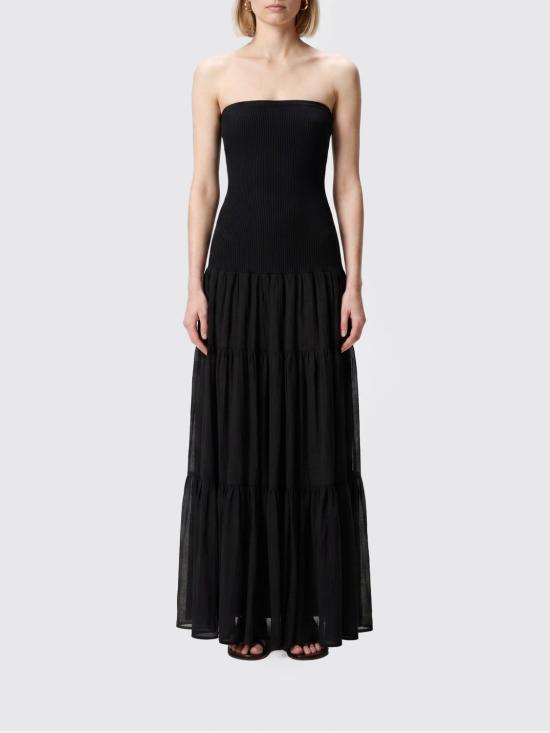 26SS 핑코 롱 원피스 107015A3D1 Z99 Black