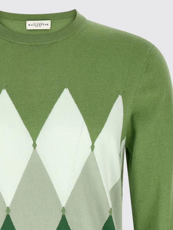 26SS 발렌타인 스웨터 B2P00014CA8 92516 Green - BALLANTYNE