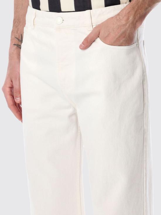 26SS 아미 코튼 라지 핏 진 HTR450DE0126 136 White - AMI