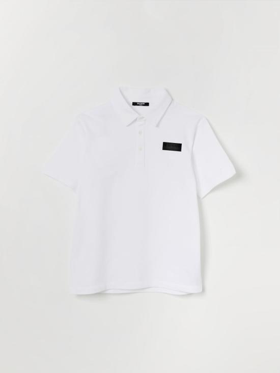 26SS [키즈] 발망 폴로 셔츠 BY8Q01Z3658 100NE White