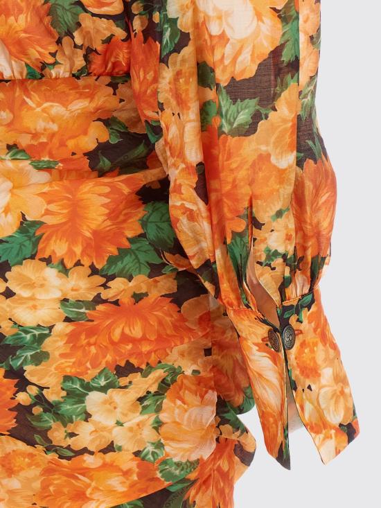 26SS 핑코 롱 원피스 106896A3BO AS4 Orange - PINKO