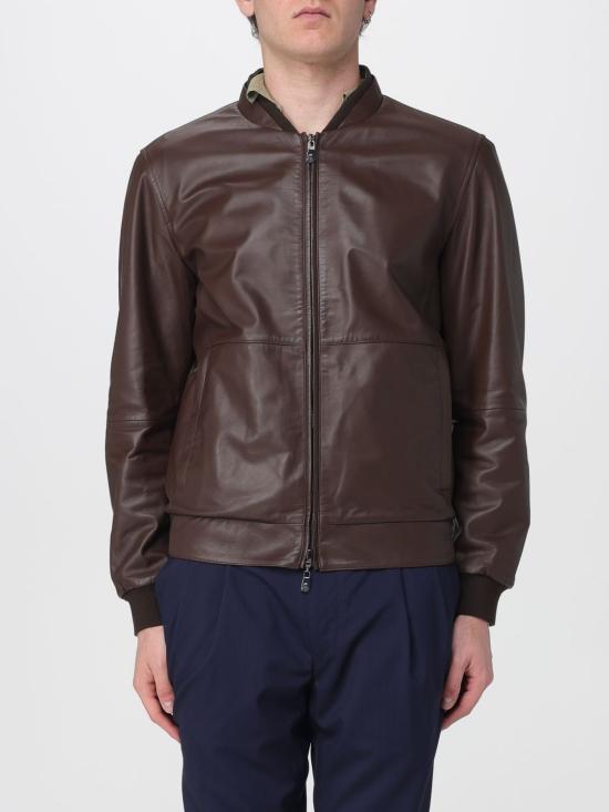 26SS 꼬르넬리아니 가죽 자켓 27L5W32720175 030 Brown