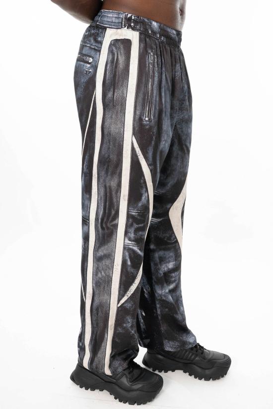 26SS 디젤 Biker-trompe l'oeil satin track 팬츠 A21039 0BMCZ 9XX - DIESEL