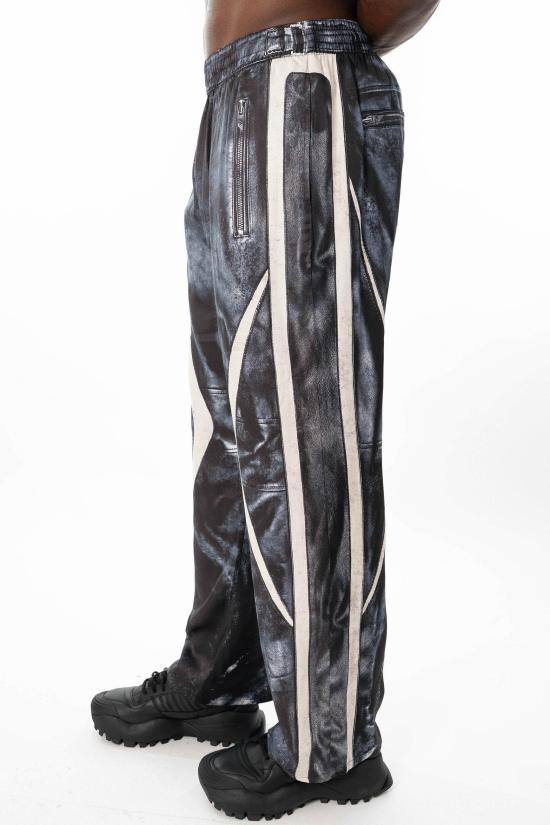 26SS 디젤 Biker-trompe l'oeil satin track 팬츠 A21039 0BMCZ 9XX - DIESEL