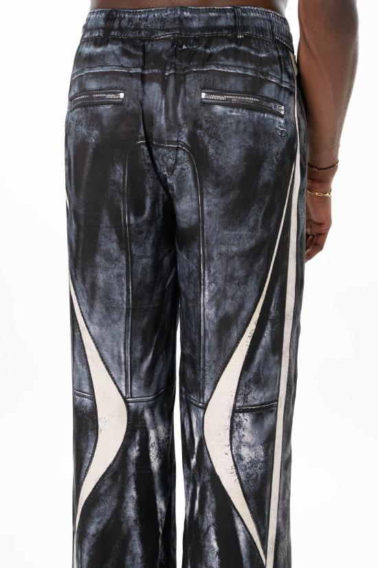 26SS 디젤 Biker-trompe l'oeil satin track 팬츠 A21039 0BMCZ 9XX - DIESEL