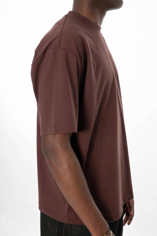 26SS 디젤 맥시 오발 D 자수 티셔츠 A11302 0HGAM SS26 61J Brown - DIESEL