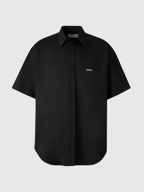 26SS 발렌시아가 반팔 셔츠 871286TSP13 1000 Black