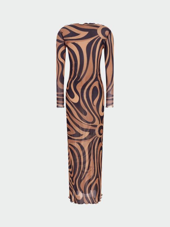 26SS 푸찌 롱 원피스 6HJI376H769 007 Multicolor - PUCCI