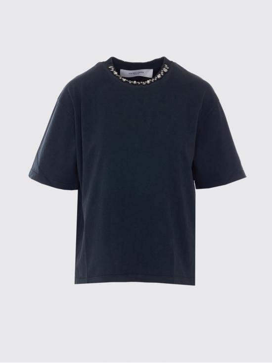 26SS 골든구스 반팔 티셔츠 GWP01874P001897 90456 Black - GOLDEN GOOSE