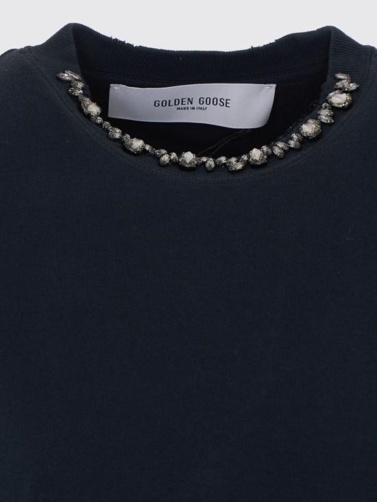26SS 골든구스 반팔 티셔츠 GWP01874P001897 90456 Black - GOLDEN GOOSE