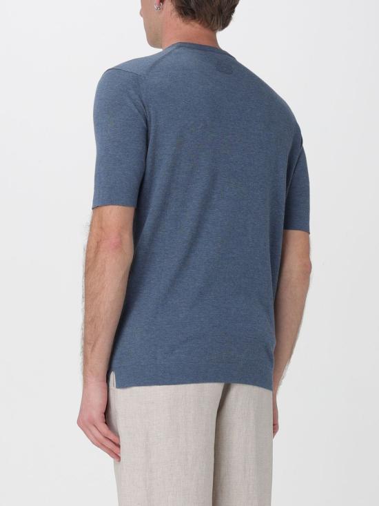26SS 라르디니 반팔 티셔츠 PALMMC77PA66023 840 Blue 1 - LARDINI