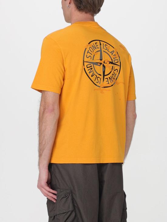 26SS 스톤 아일랜드 반팔 티셔츠 2100001S0E14 V007E Orange - STONE ISLAND