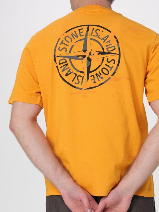 26SS 스톤 아일랜드 반팔 티셔츠 2100001S0E14 V007E Orange - STONE ISLAND