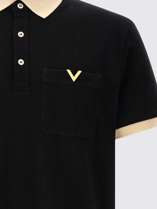 26SS 발렌티노 가라바니 폴로 티셔츠 8V0MH01KBGT 9RA Black - VALENTINO GARAVANI