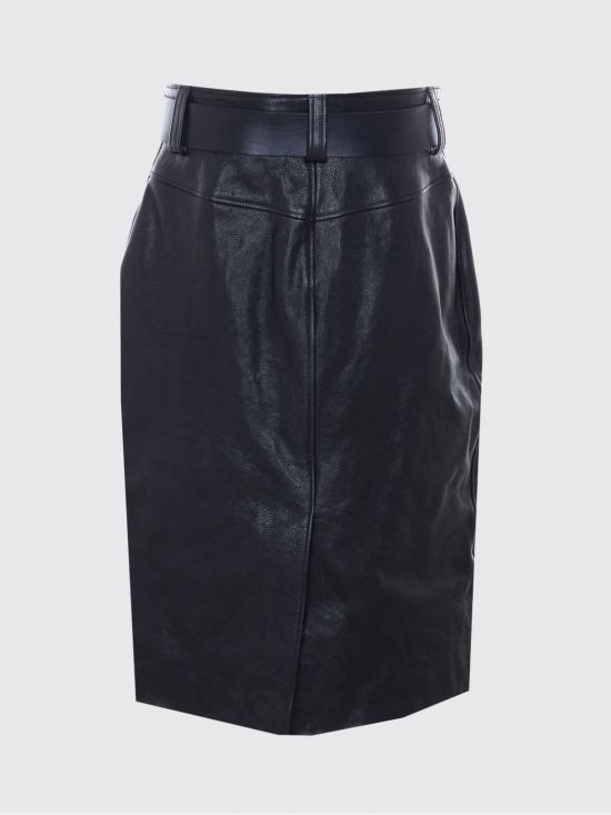 26SS 생로랑 미디 스커트 865021YCVE2 1023 Black - SAINT LAURENT