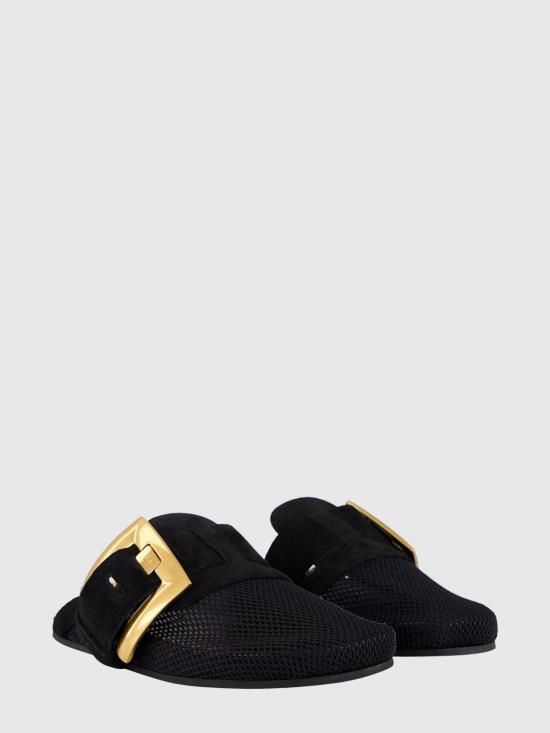 26SS 발망 뮬/슬리퍼 GN1UR207TMCA 0PA Black - BALMAIN