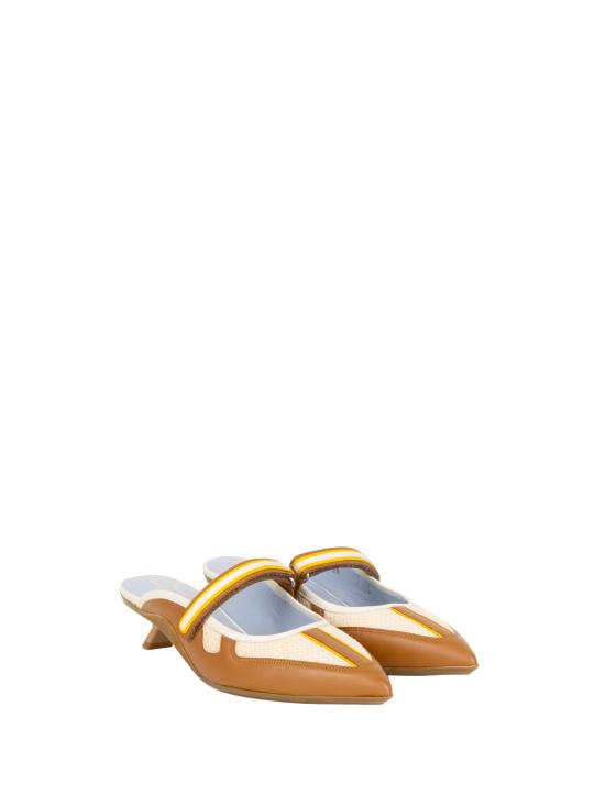 26SS 보일브랑쉐 샌들 HILLY POP MULE 4D99COGNAC ECRU OFF WHITE - VOILE BLANCHE