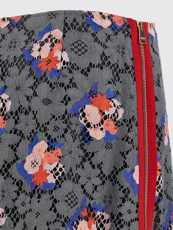 26SS 펜디 미디 스커트 FQ7722AW9E F1W0R Grey - FENDI