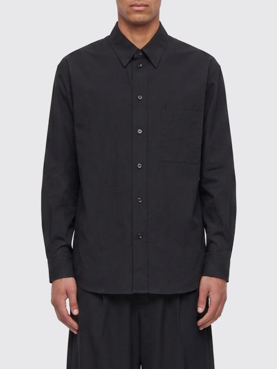 26SS 르메르 긴팔 셔츠 SH1247LF1399 BK999 Black