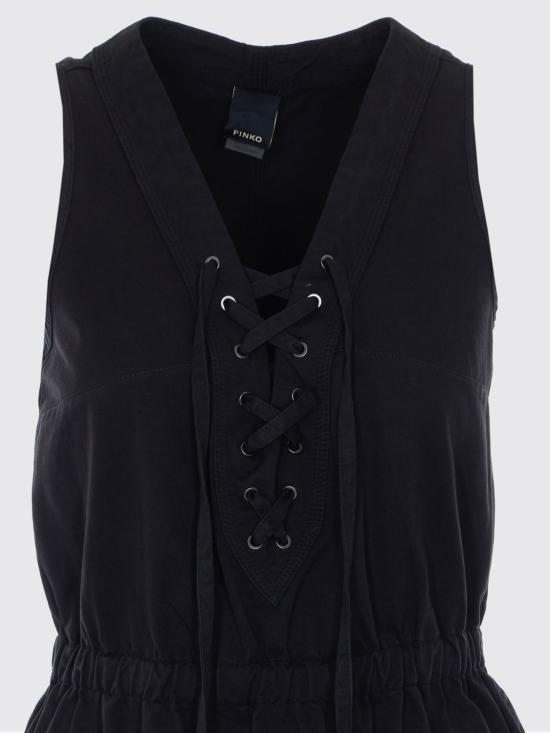 26SS 핑코 롱 원피스 106822A3AX Z99 Black - PINKO