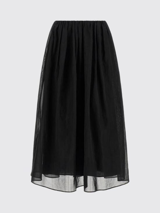 26SS 브루넬로 쿠치넬리 롱 스커트 M0F91G3967 C099 Black - BRUNELLO CUCINELLI