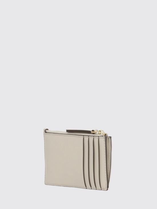 26SS 토리버치 키라 다이아몬드 큉트 집 카드 케이스 158629 251 Grey - TORY BURCH