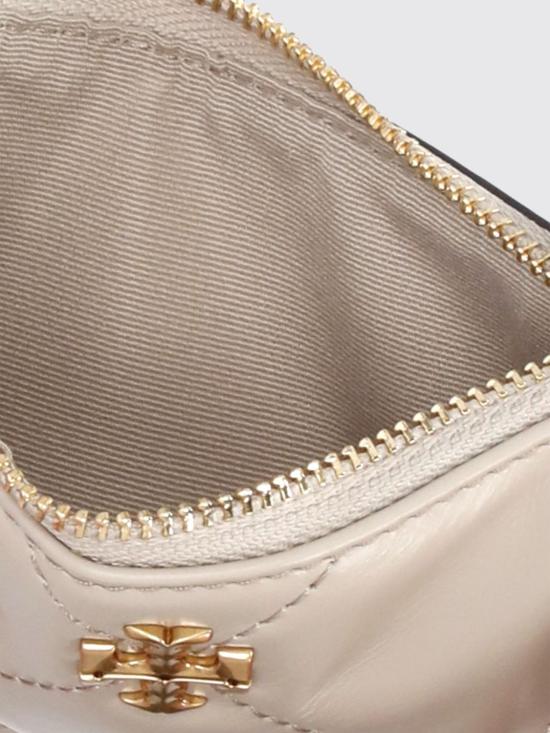 26SS 토리버치 키라 다이아몬드 큉트 집 카드 케이스 158629 251 Grey - TORY BURCH