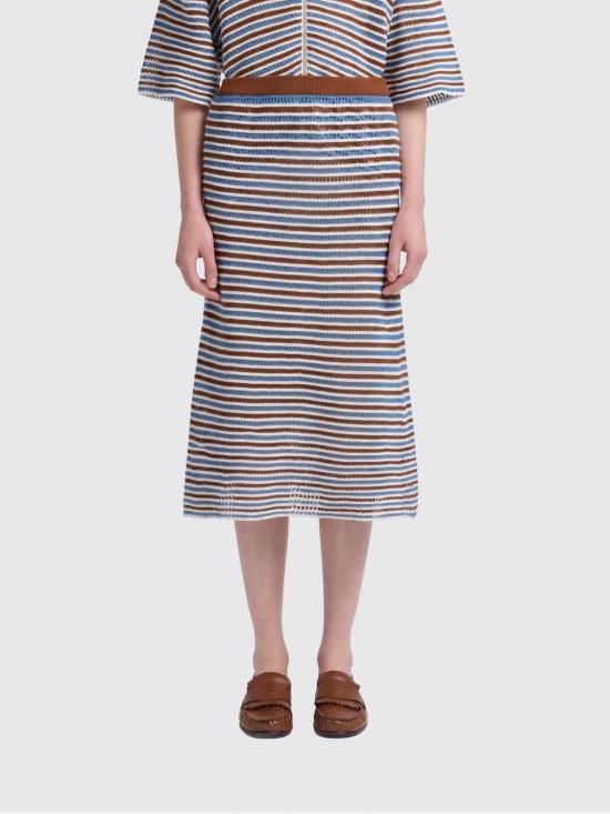 26SS 마르니 미디 스커트 GOMD0128Q0UFCB35 CRM30 Multicolor