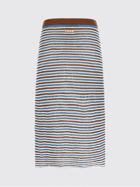 26SS 마르니 미디 스커트 GOMD0128Q0UFCB35 CRM30 Multicolor - MARNI