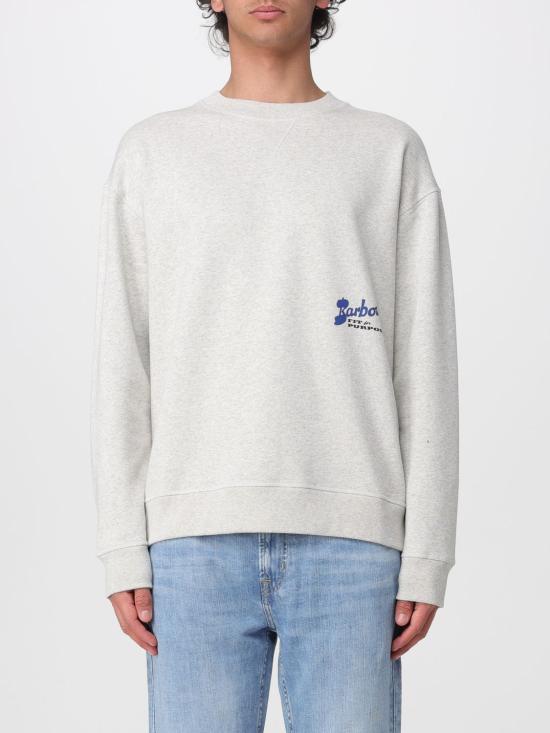 26SS 바버 긴팔 티셔츠 MOL0740 BE54 White
