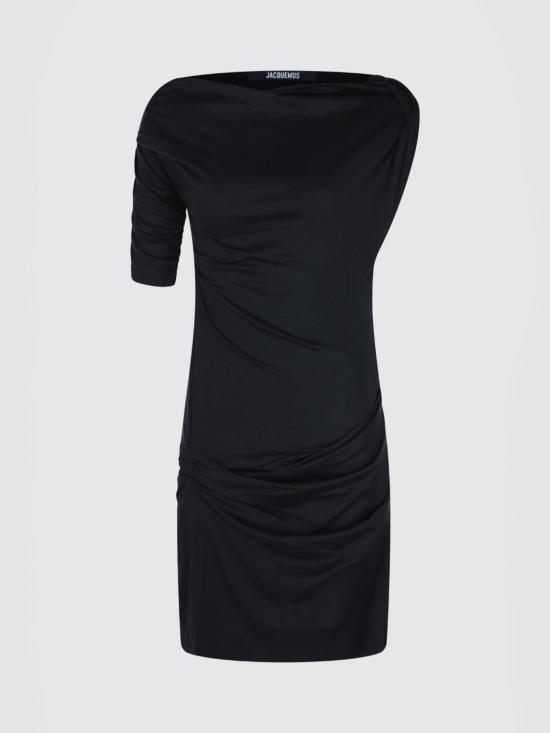 26SS 자크뮈스 롱 원피스 26EDRW00143AJ00260 990 Black - JACQUEMUS