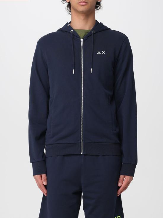 26SS 썬 68 후드 티셔츠 F36101 07 Blue