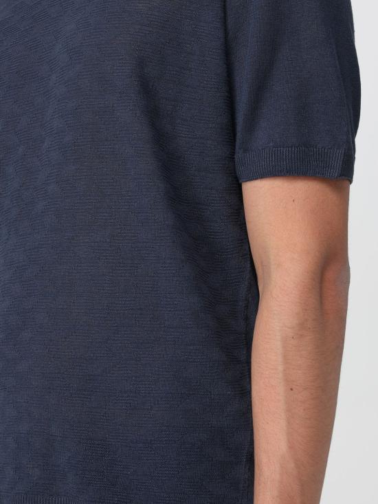 26SS 꼬르넬리아니 폴로 티셔츠 27M5702725135 005 Blue - CORNELIANI