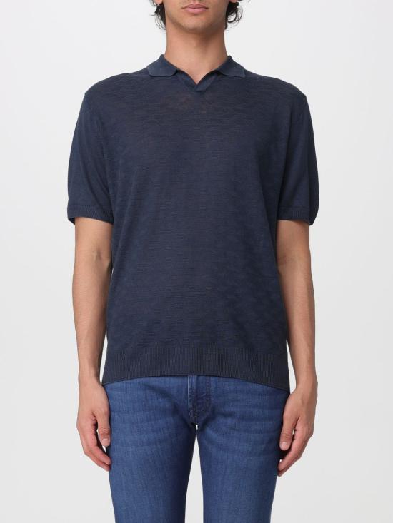 26SS 꼬르넬리아니 폴로 티셔츠 27M5702725135 005 Blue