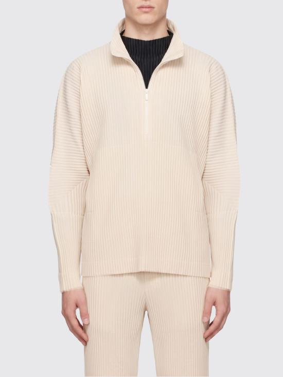 26SS 옴므 플리세 이세이 미야케 스웨터 HP66JK032 42 Beige