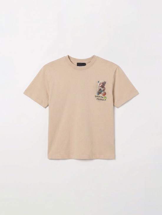 26SS [키즈] 바로우 티셔츠 S6BKJUTH003 092 Sand