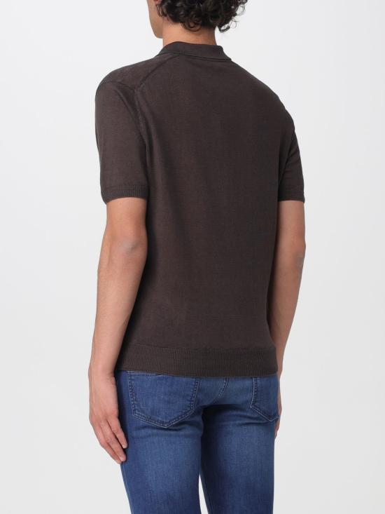 26SS 꼬르넬리아니 폴로 티셔츠 27M5702725135 030 Brown - CORNELIANI