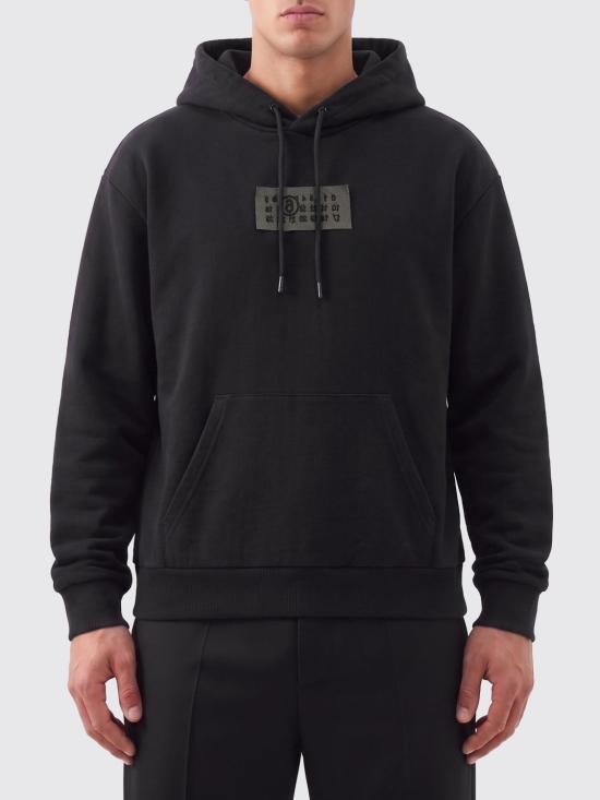 26SS MM6 메종마르지엘라 후드 티셔츠 SH2GU0034M25014 900 Black