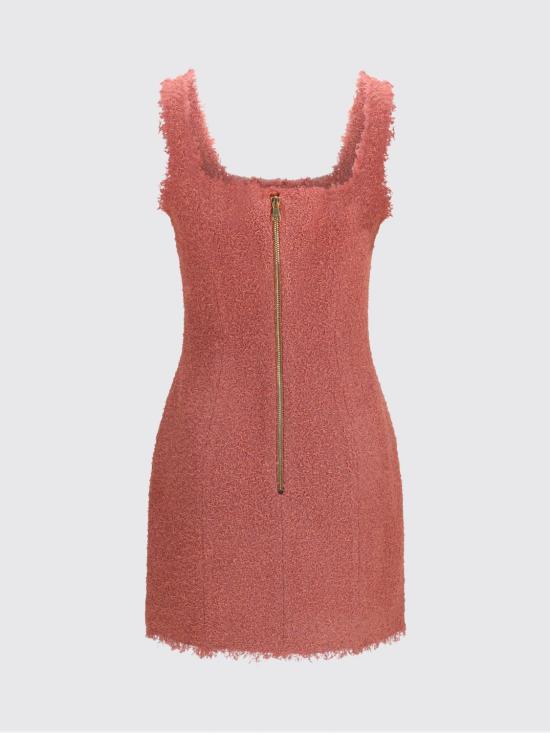 26SS 발망 롱 원피스 GF0R2541WD60 4HO Pink - BALMAIN