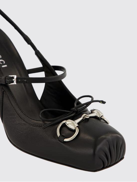 26SS 구찌 홀스빗 슬링백 펌프스 845891AAFK1 1000 Black - GUCCI