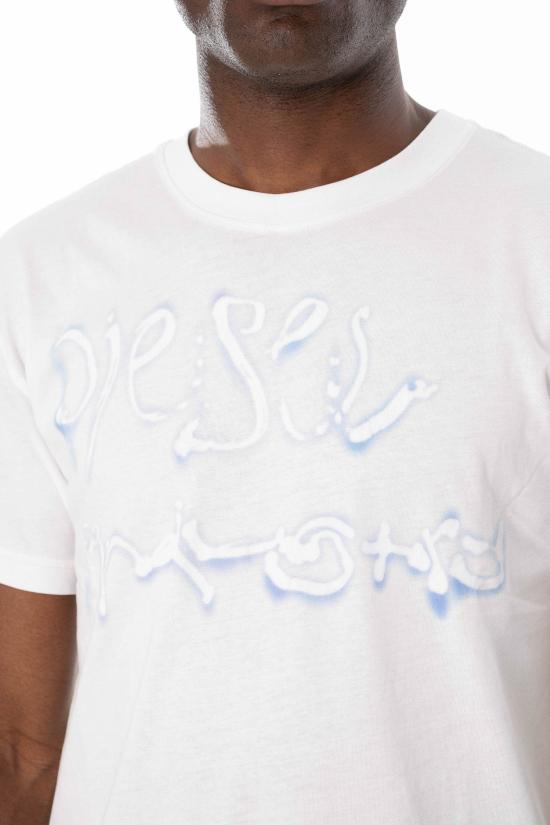 26SS 디젤 반팔 티셔츠 A20511 0QIAM 100 White - DIESEL