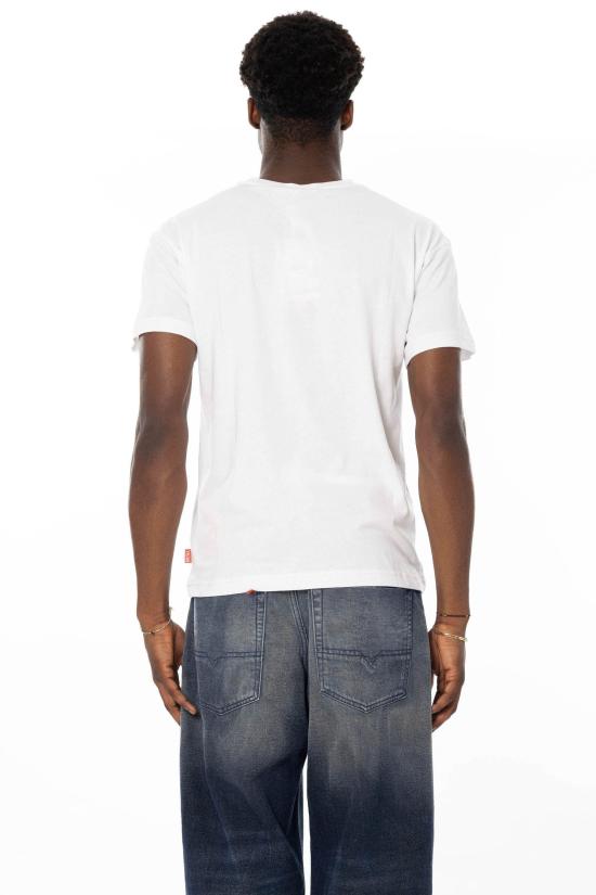 26SS 디젤 반팔 티셔츠 A20511 0QIAM 100 White - DIESEL