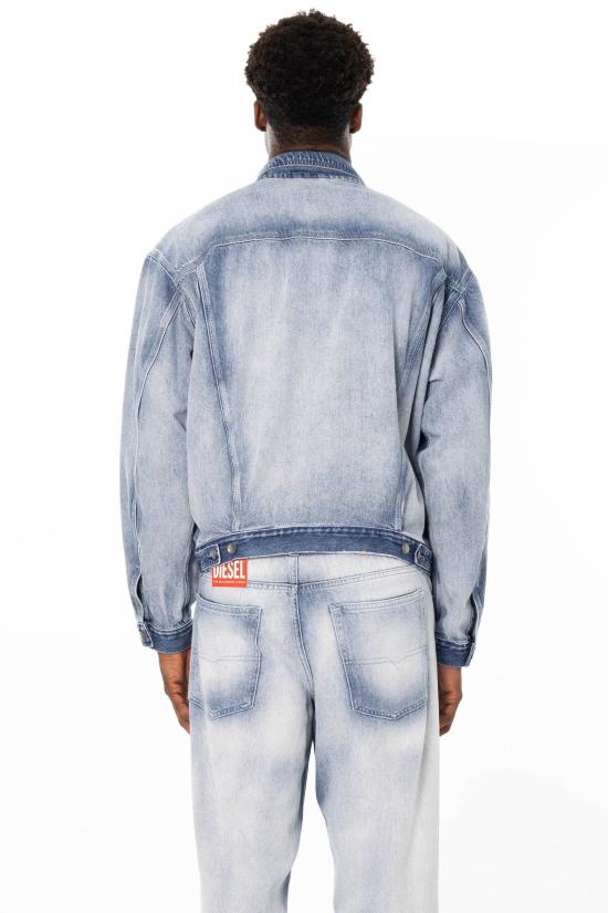 26SS 디젤 D-덴버-Fsi1 트러커 재킷 인 미디엄-라이트 스켈레톤 데님 A23850 09P29 01 Denim - DIESEL