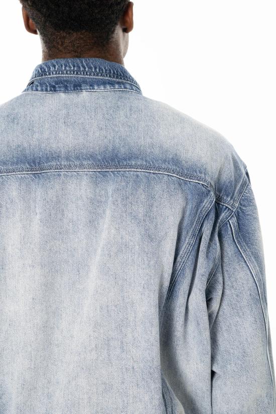 26SS 디젤 D-덴버-Fsi1 트러커 재킷 인 미디엄-라이트 스켈레톤 데님 A23850 09P29 01 Denim - DIESEL