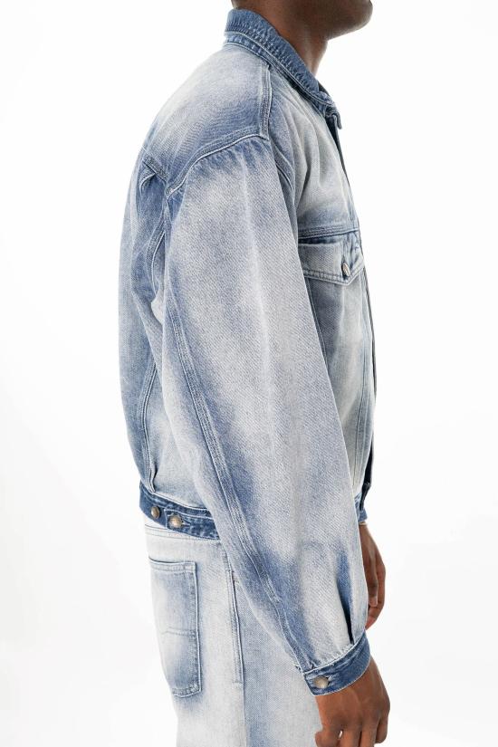 26SS 디젤 D-덴버-Fsi1 트러커 재킷 인 미디엄-라이트 스켈레톤 데님 A23850 09P29 01 Denim - DIESEL